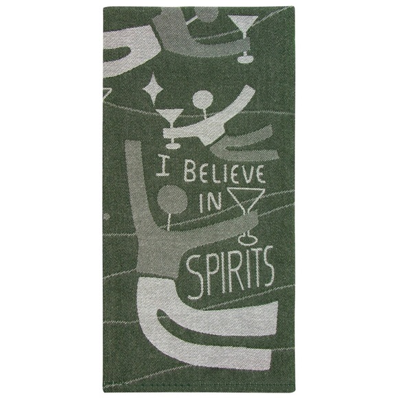 Green and White Humorous Kitchen Towel, NWT - Picture 1 of 3